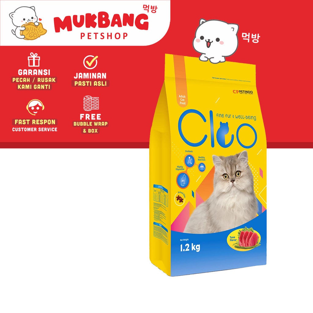 Cleo Makanan Kucing Adult Kitten Dry Food 1.2kg Kitten Adult Dryfood Makanan Kucing