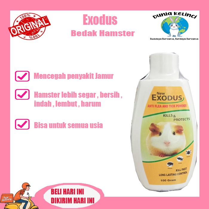 BEDAK HAMSTER ANTI JAMUR EXODUS WANGI FRESH SEGAR