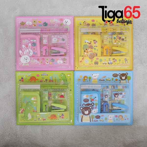 

Pensil Set Paket Alat Tulis Tempat Pensil Sekolah Lucu #40989 Stationery Set Souvenir Ulang Tahun