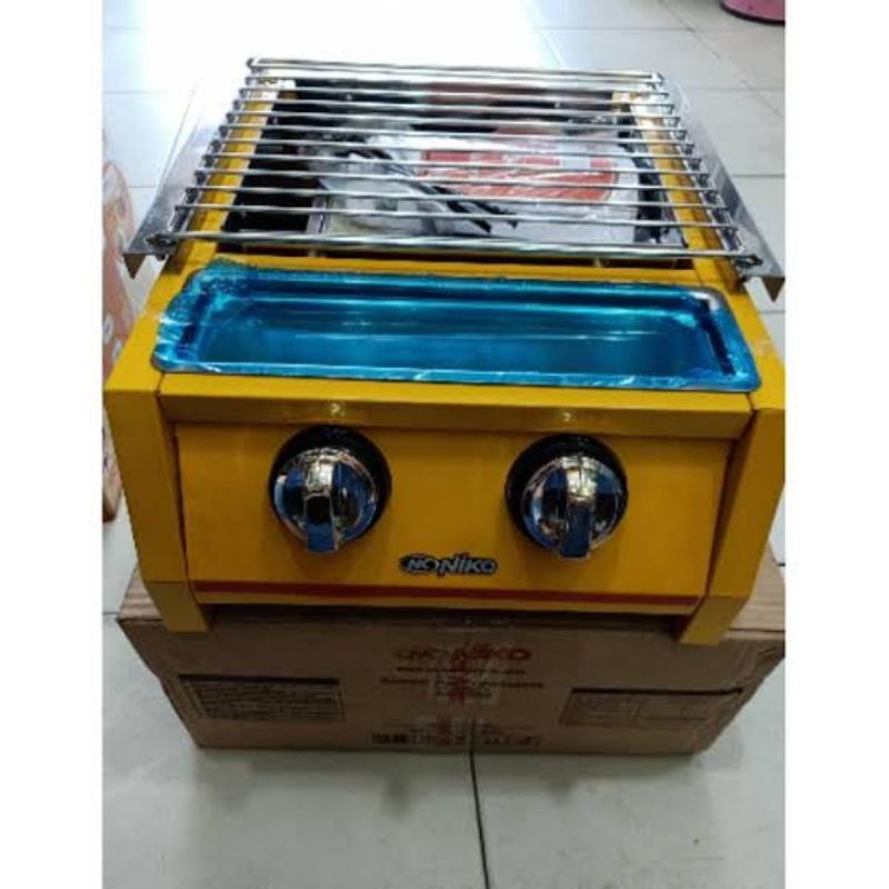 Niko Kompor Pemanggang 2 Tungku / Kompor Grill BBQ &amp; Sosis NK-GR2