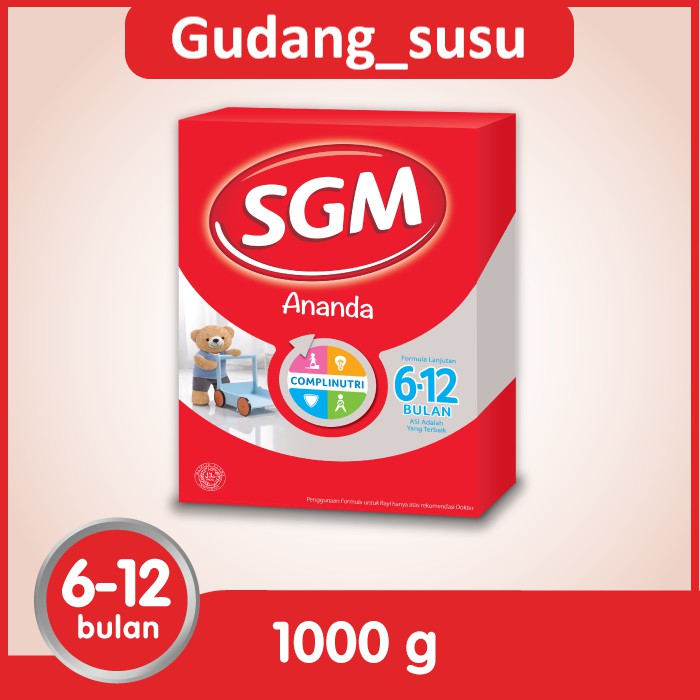 SGM ANANDA 2 Susu Formula Bayi 6-12 Bulan 1000 Gram