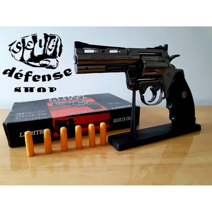 BISA COD Korek Api Pistol 1:1 Phyton Revolver 357 Pajangan