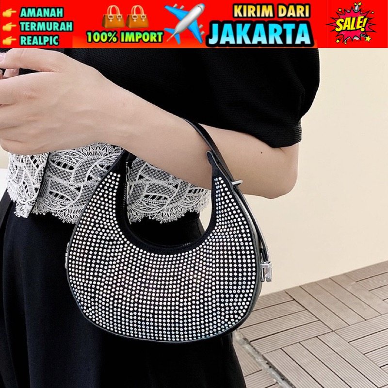 TAS WANITA 3149 - TAS SHOULDER BAG WANITA IMPORT MURAH - TAS FUJI - TAS BAHU WANITA BATAM JAKARTA - TAS PESTA KONDANGAN WANITA - E1
