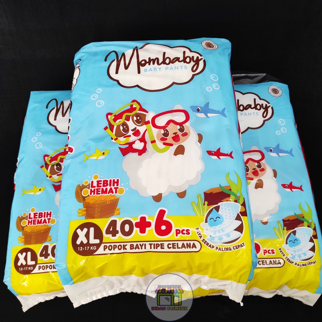 Mombaby Pants XL46 12-17Kg Mega Popok Celana