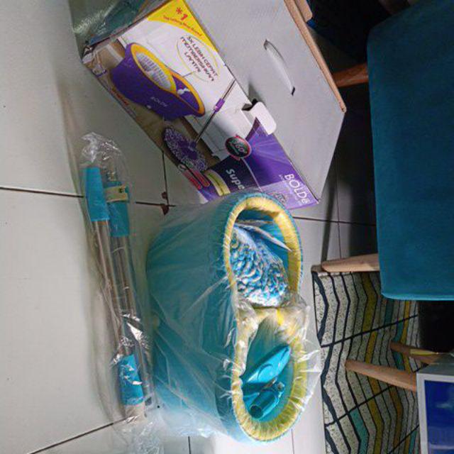 Alat Pel Supermop Bolde 169x+ (lubang Drainase Dan Tmpt Sabun)