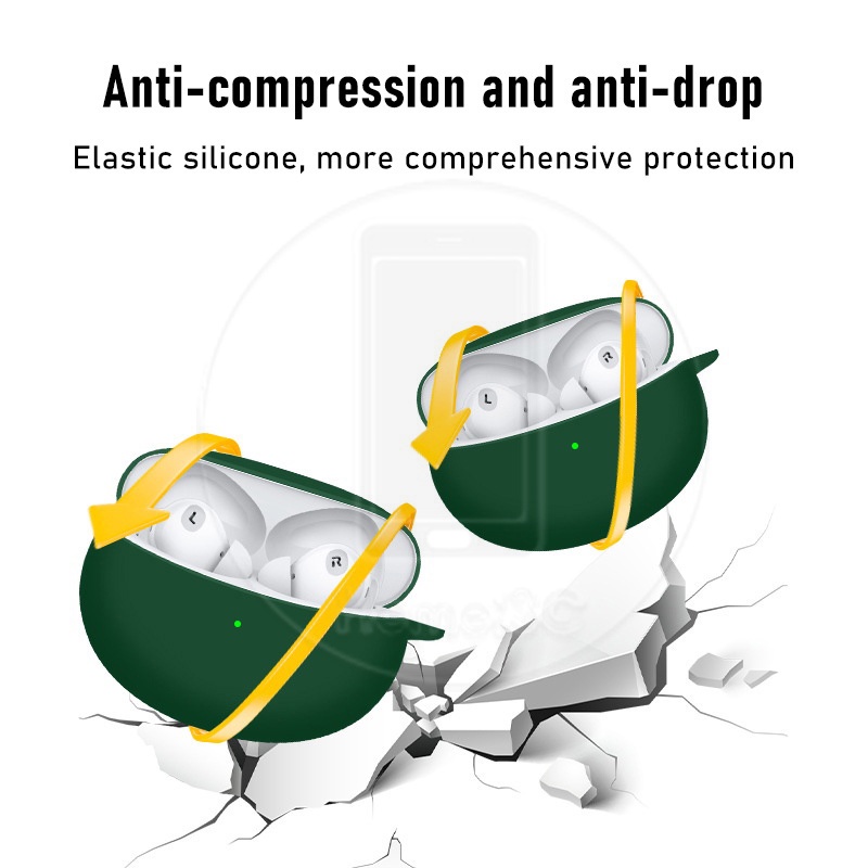 Soft Case Silikon TWS Oppo Enco Air 2 Pro + Carabiner