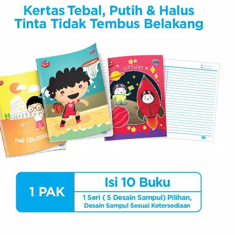 

Terjangkau BUKU TULIS BERGARIS SIDU 58 LEMBAR ISI 10 BUKU 1 PACK