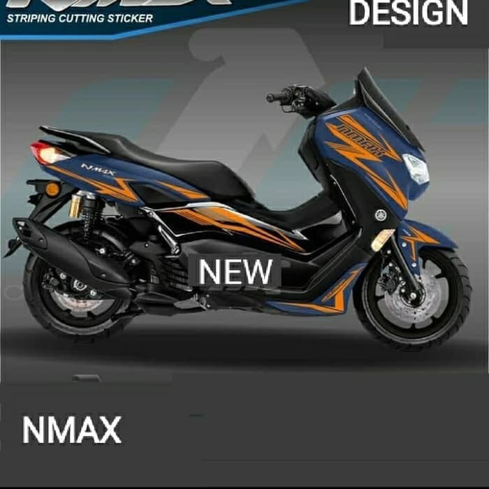 STRIPING CUTTING STICKER NEW NMAX 2020 MOTOR BIRU