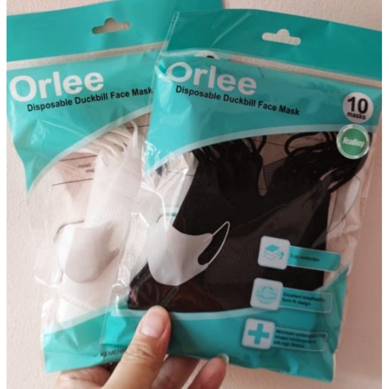 Masker hitam 3ply /Masker hitam isi 50 pcs/ earloop &amp; headloop /Maser hitam