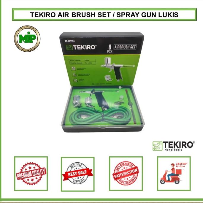 TEKIRO AIRBRUSH SET ART PAINTING / SPRAY GUN CAT LUKIS