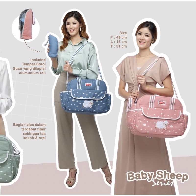 Dialogue Baby Tas Sedang Baby Sheep Series DGT7311 / Tas Perlengkapan Bayi