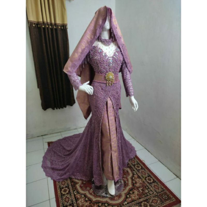 KEBAYA KOTO FULL PAYET MUTIARA/KEBAYA PENGANTIN AKAD