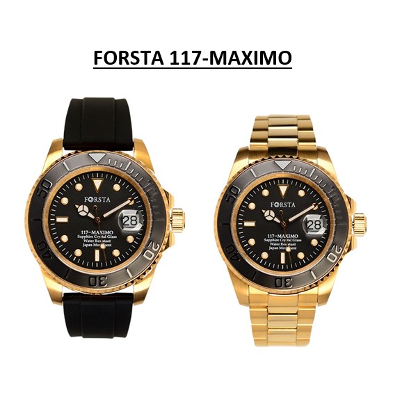 (Gratis Ongkir) FORSTA MAXIMO Jam Tangan Original - Gold/All Black