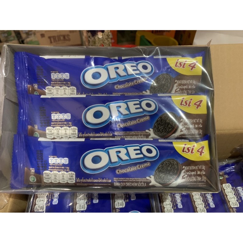 Oreo Krim COKLAT isi 3 Pcs x 12 sachet