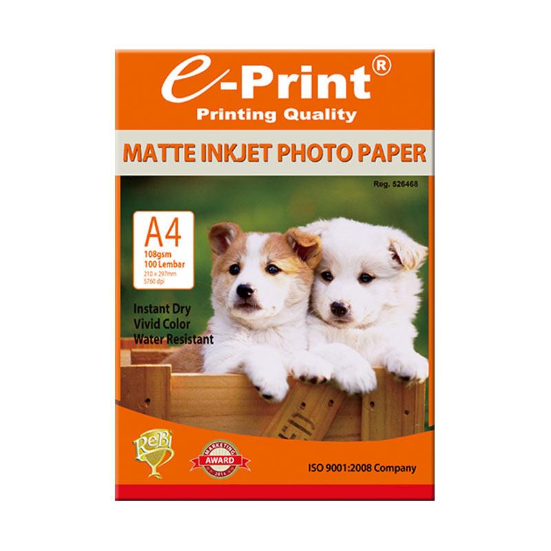 Kertas Matte Inkjet Photo Paper A4 108gsm 100 lembar