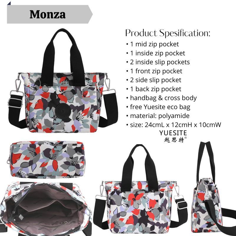 TAS YUESITE MONZA HT ORIGINAL HANDBAG TENTENG SELEMPANG WANITA CYUTEBAGS