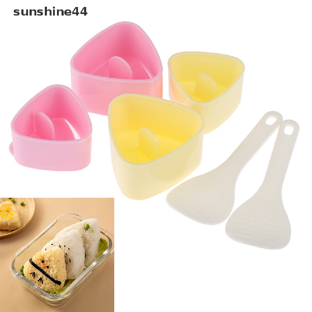 Sunshine Cetakan Sushi / Onigiri / Bola Nasi Bentuk Segitiga