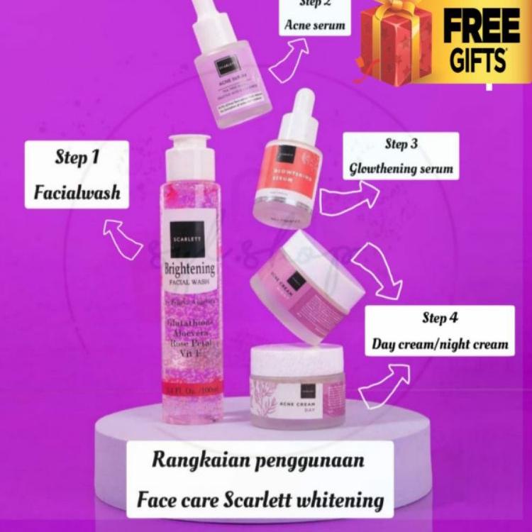 Paket Wajah | SCARLETT WHITENING Paket t 5 item K9U1
