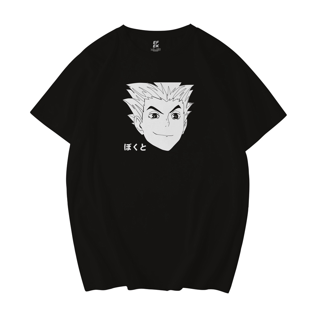 Efek- Baju Tshirt Kaos Haikyuu Kotaro Bokuto Tshirt Japan / Baju Anime / Kaos Anime Japan / Kaos Jep