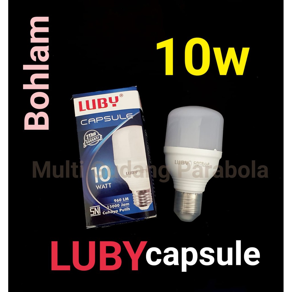 Lampu LED Luby Capsule 10 Watt Cahaya Putih