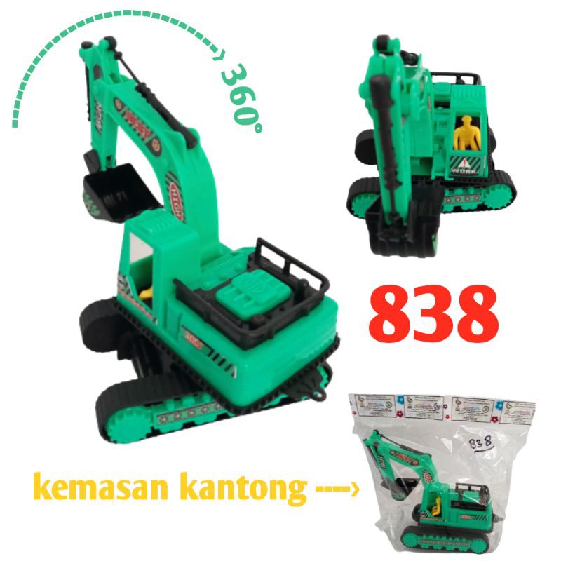 MAINAN MOBIL EXCAVATOR KODE 838