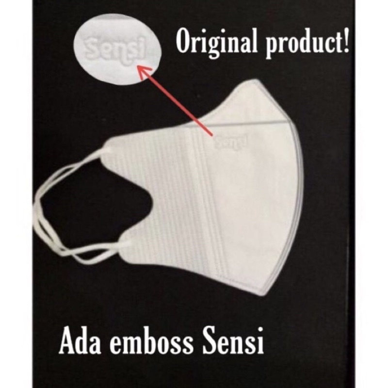 Masker Duckbill Sensi ECER Original 100% ada Emboss Sensi