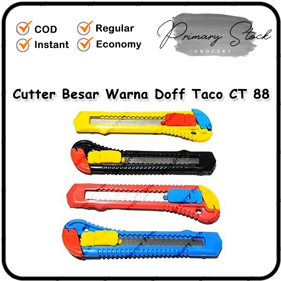 

Cutter Besar L 500 Kater Pisau Berkualitas Taco CT 88 Warna Doff