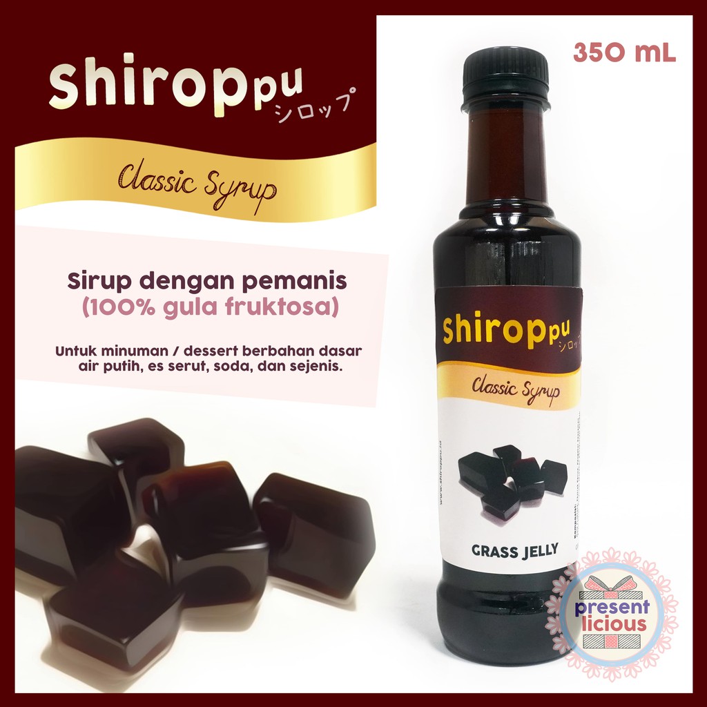 

Grass Jelly | Shiroppu Classic Syrup 350 mL | Sirup Manis Cincau