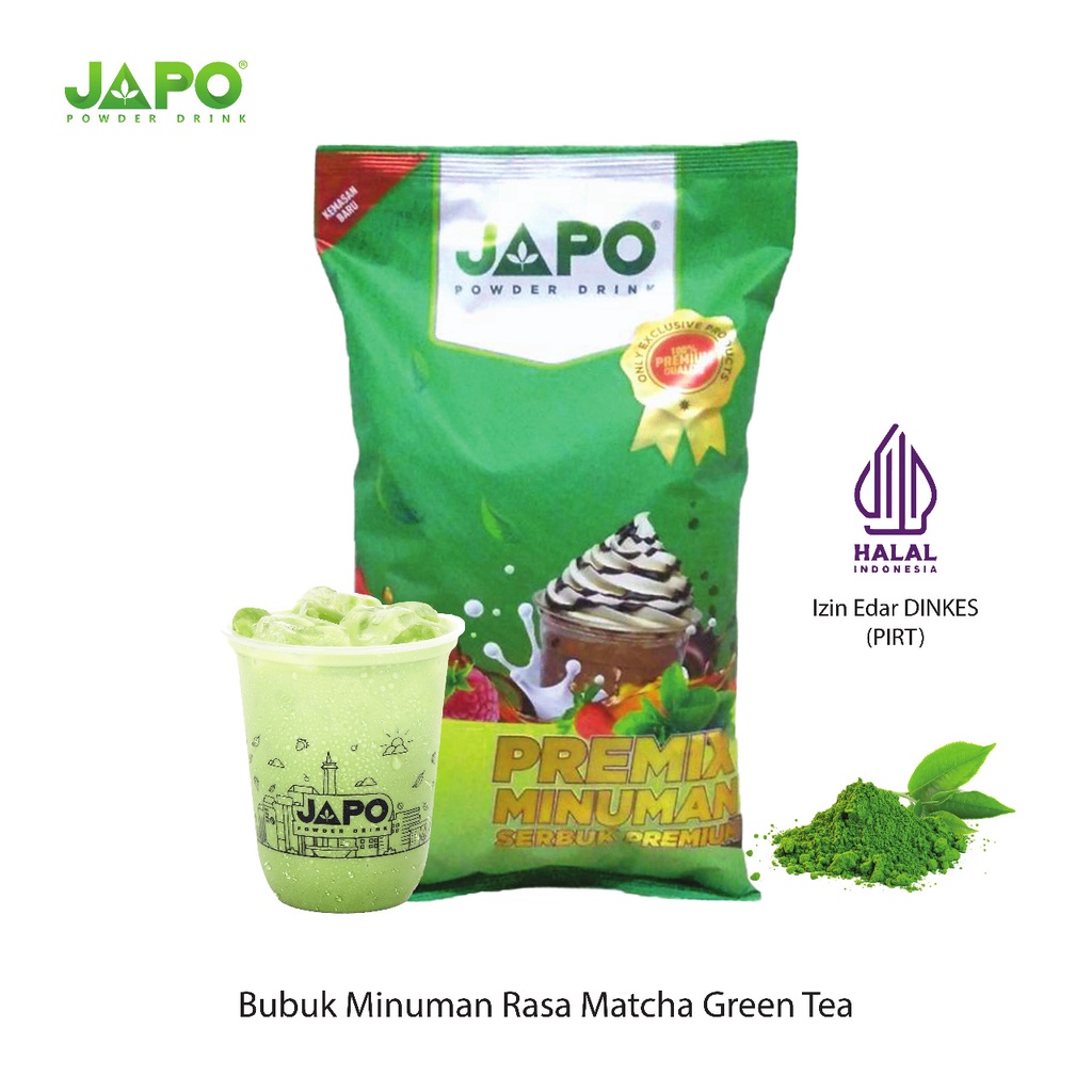 

JAPO Bubuk Minuman Rasa Teh Matcha Green Tea 1 Kg