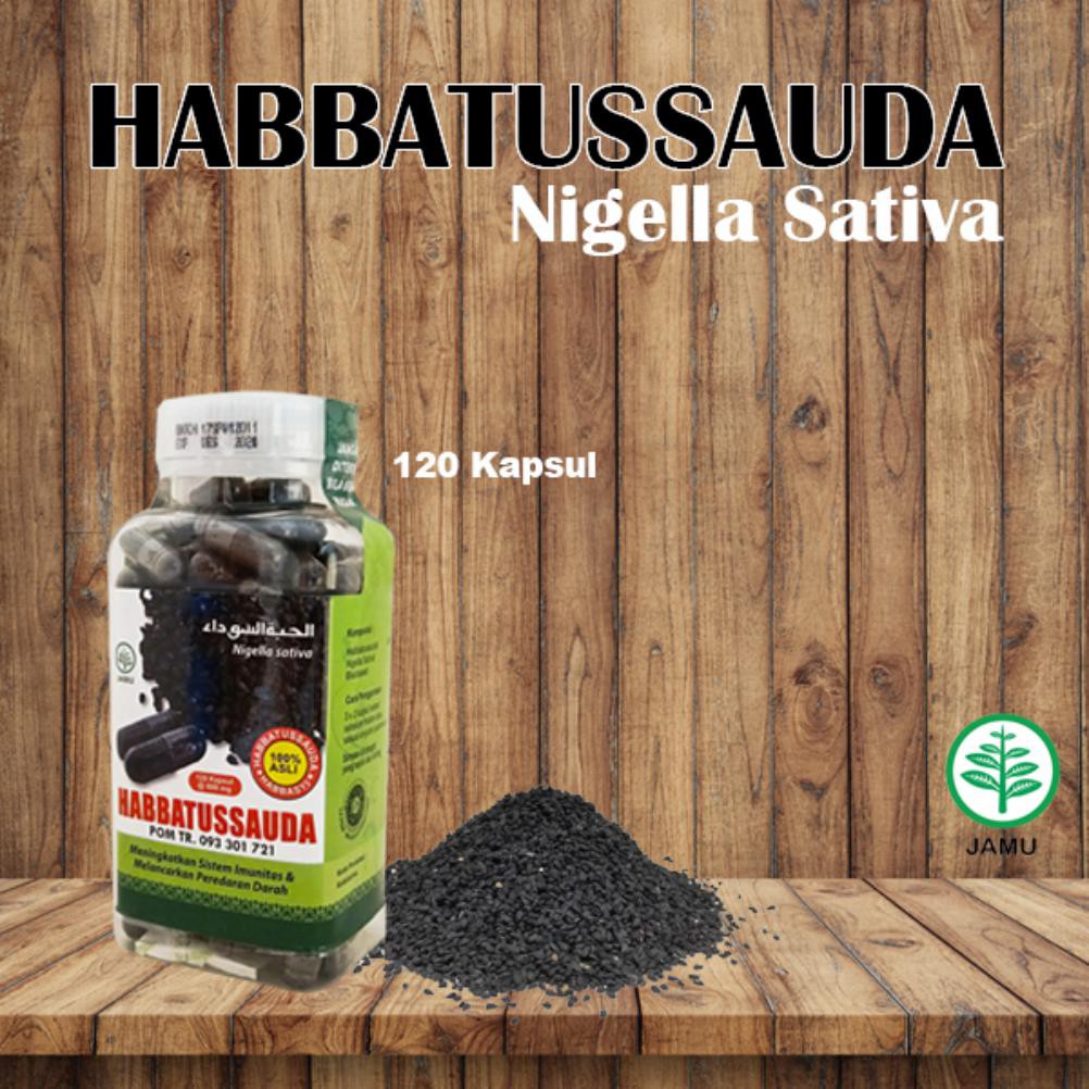 HNU Habbatussauda Serbuk HNU 120 Kapsul Produk Herbal / Original