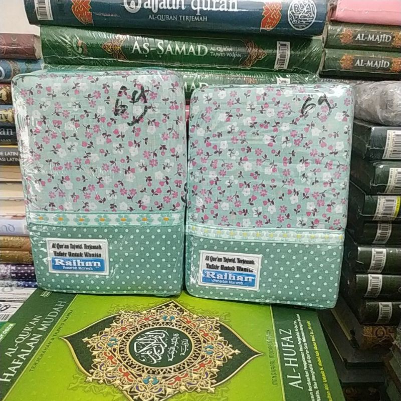 BISA COD Al Quran Pelangi Rainbow Raihan tajwid terjemah Resleting Quran Wanita Muslimah (Marwah) Ukuran A6