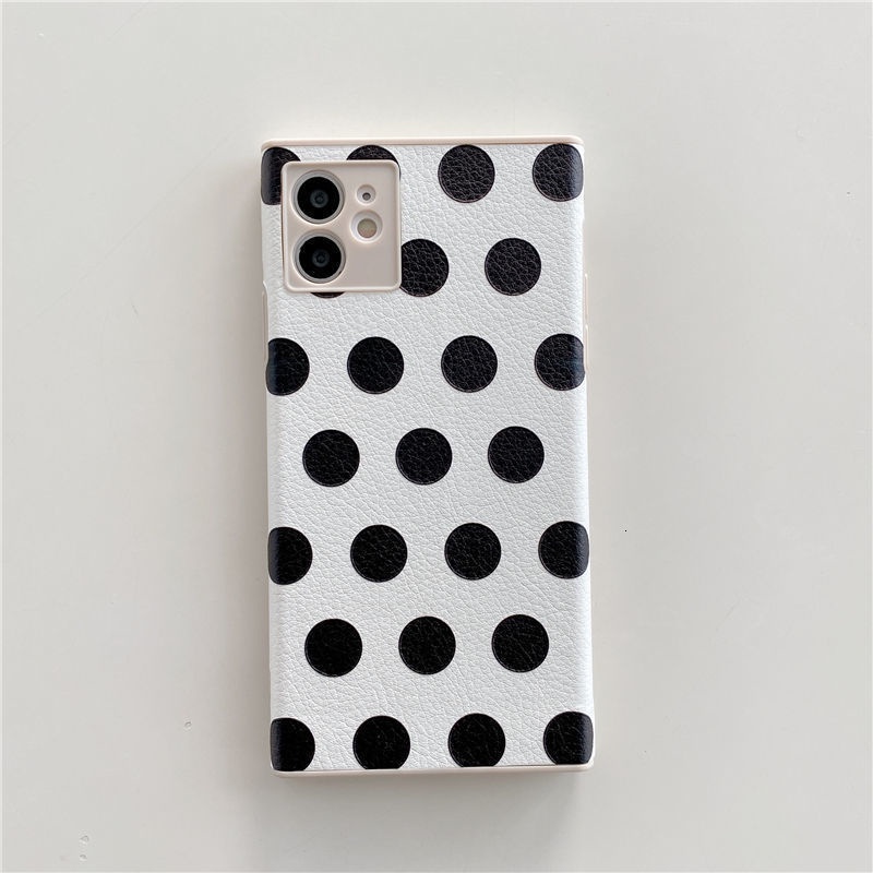 Right Angle Design Polka Dot Pattern IPhone 7 8 Plus X Xs Xr  XsMax 11 11Pro 11promax 12 12Pro 12ProMax Lzjb5