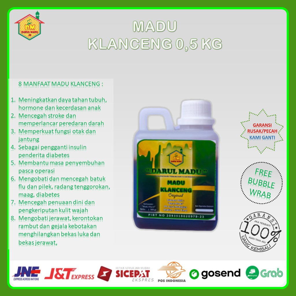 

Darul Madu ~ Madu Klanceng ~ Madu Klanceng Murni Asli Lebah Trigona 0,5 Kg