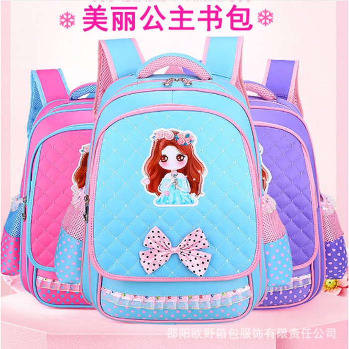 Tas Ransel Anak Perempuan / Tas Sekolah Anak Gaya Putri Kartun Korea