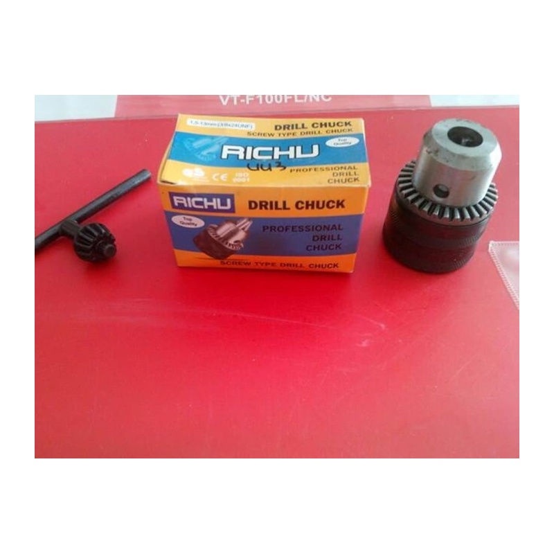 Murah RICHU Drill Chuck - penganti Kepala Bor 13mm untuk mesin bor 10mm
