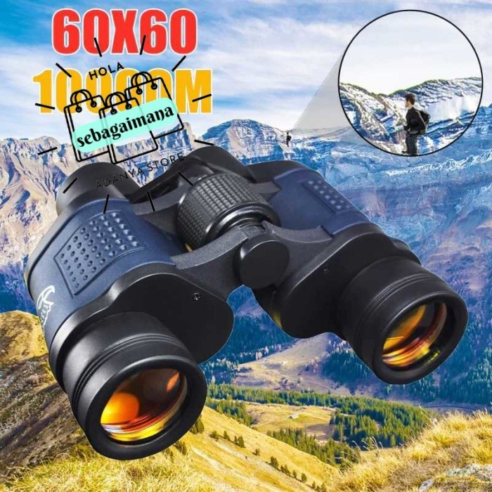 Teropong Binocular Jarak Jauh Outdoor Magnification 60x60 10000M Keker