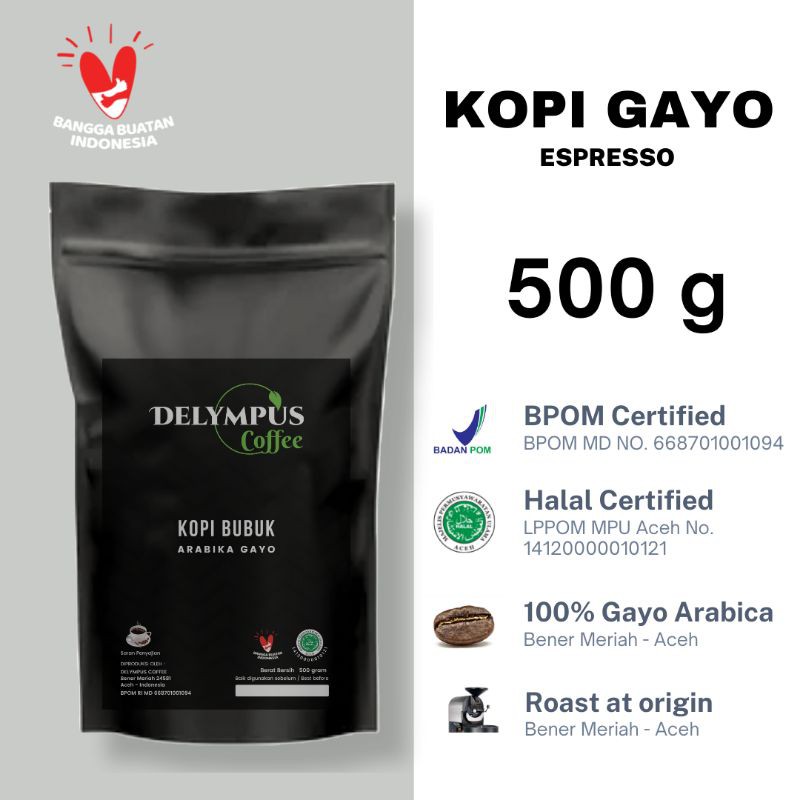 

KOPI GAYO ARABIKA BUBUK ESPRESSO 500 gram