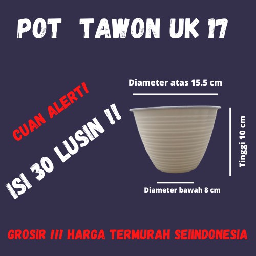 Pot Bunga Plastik Tawon 15 cm GROSIR TERMURAH ( 30 LUSIN )