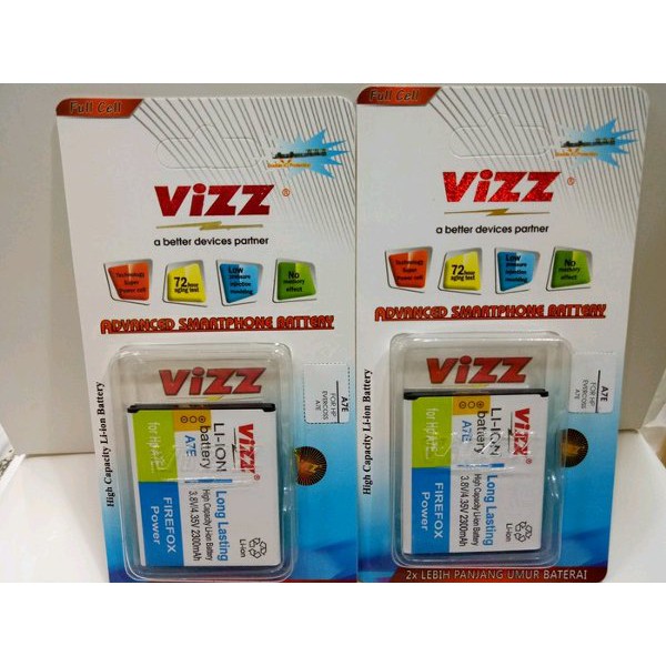 Battery Baterai Batre Vizz Evercoss A7E Double Power Original