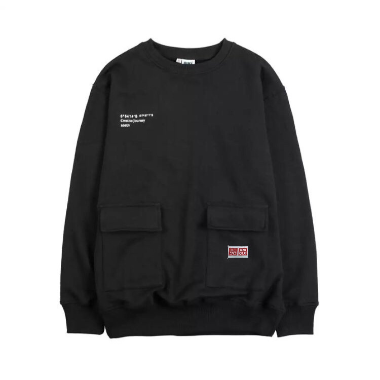 Crewneck Glock Black Full Lebel Uniqlo l Sweater North West South East South East Autocracy Cream Premium Quality