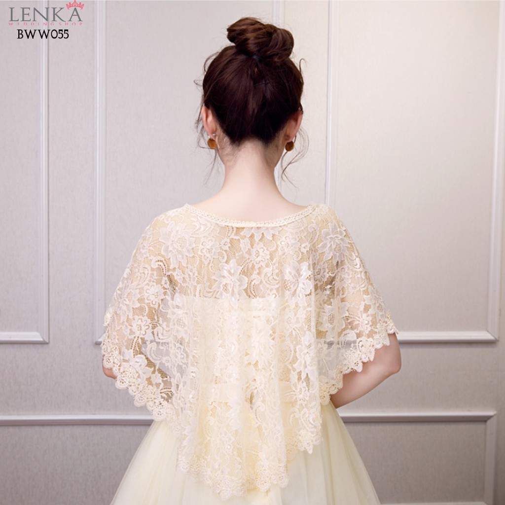 [TOKO TERPERCAYA] BOLERO CARDIGAN BROKAT AKSESORIS PESTA WEDDING WANITA BWW055