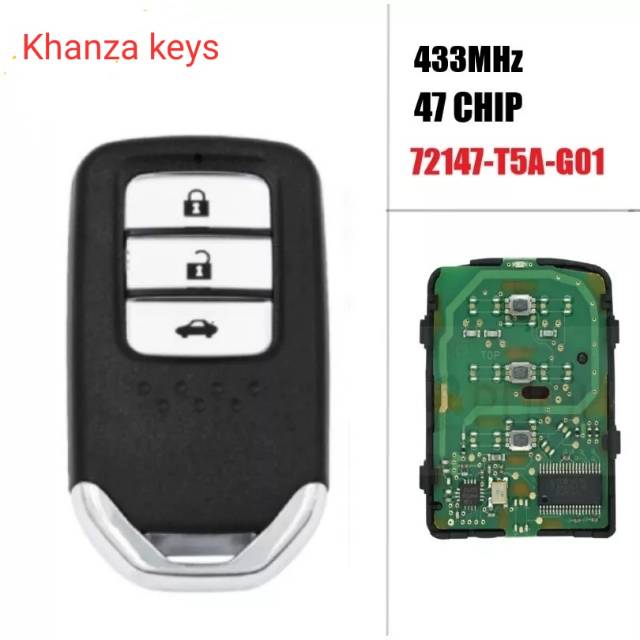 Kunci remot smart key Honda civic