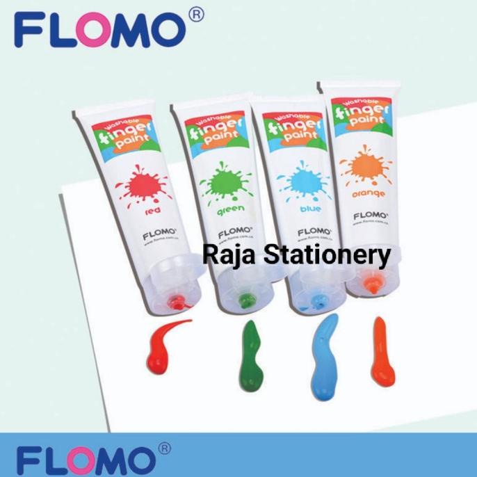 

Flomo Washable Finger Paint Set 4pcs NON-TOXIC / Cat Tangan AMAN Set