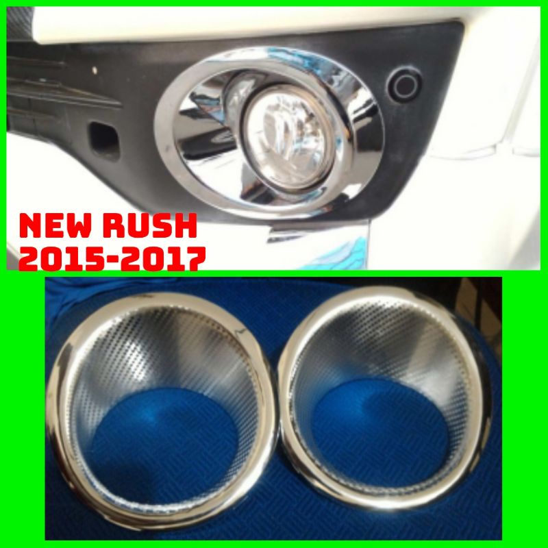 Cover foglamp Ring foglamp New Rush Terios 2015-2017 chrome