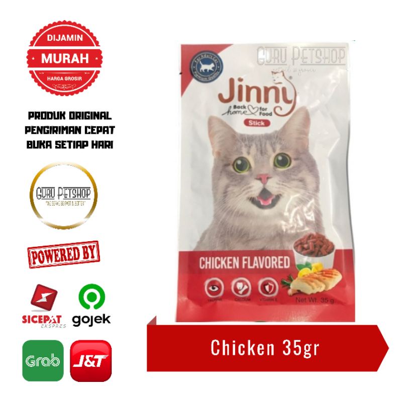 Jerhigh Jinny Cat Stick 35 Gram - Snack Kucing Jerhigh