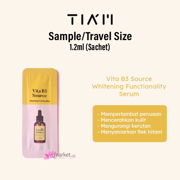 TIAM AC Fighting / Vita B3 Source Sampel Travel Size [PHA 12 Purifying Liquid | Spot RX Cream | Whitening Serum]