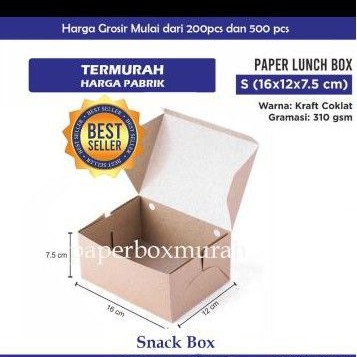 

KRAFT PAPER BOX / BOX MAKANAN MURAH