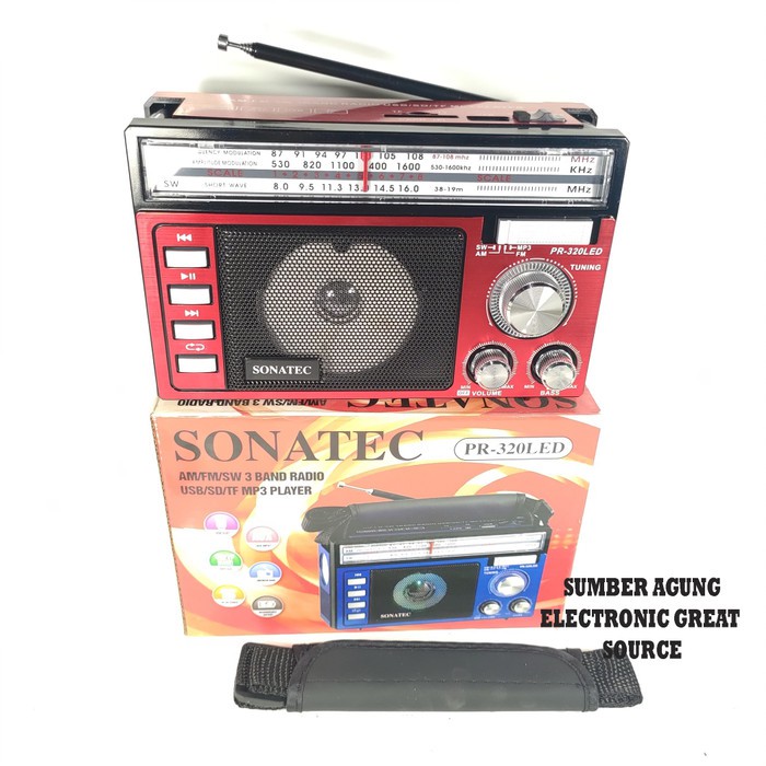 Sonatec PR320LED 320 PR320 Speaker Radio Senter AM FM SW 3Band