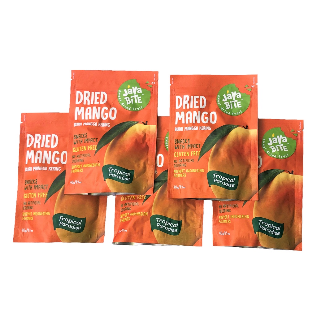

5pcs Java Bite - Dried Mango “Tropical Paradise” (Mangga Madu Kering) 40gr