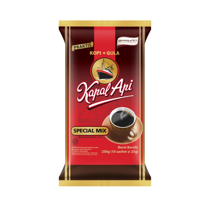 

201ggffg Kapal Api Special Mix Kopi Pack 10 (10 Sachet X 24 Gr) Ds20X11